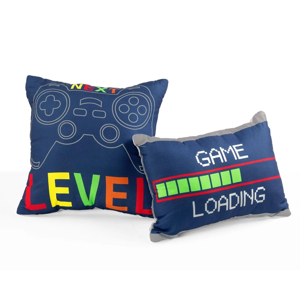 商品Lush Decor|Video Games Reversible Oversized Comforter Navy/Multi 4Pc Set Twin,价格¥1255,第5张图片详细描述