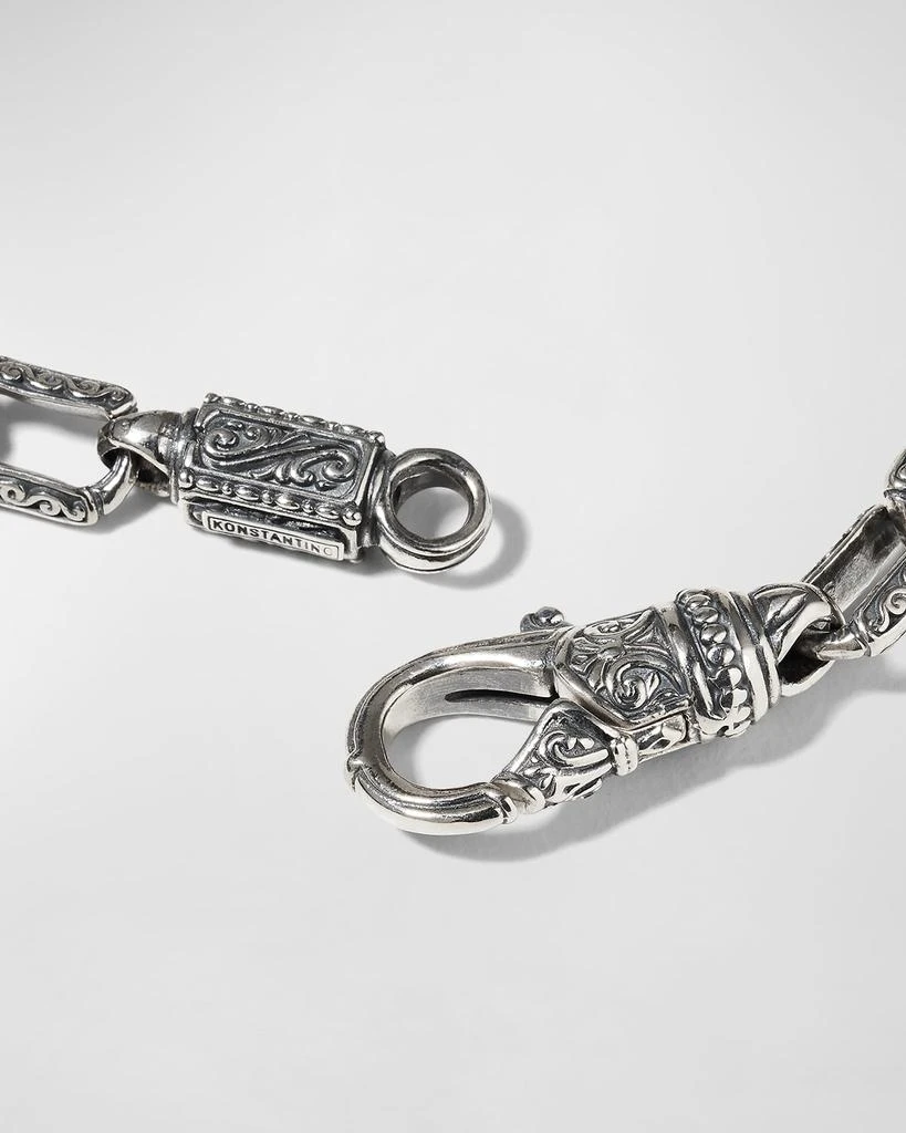 商品Konstantino|Men's Etched Rectangular Link Bracelet,价格¥2719,第4张图片详细描述