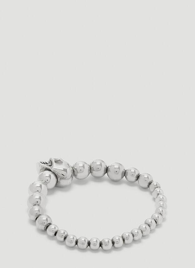 Skull Ball Bracelet in Silver商品第3张图片规格展示