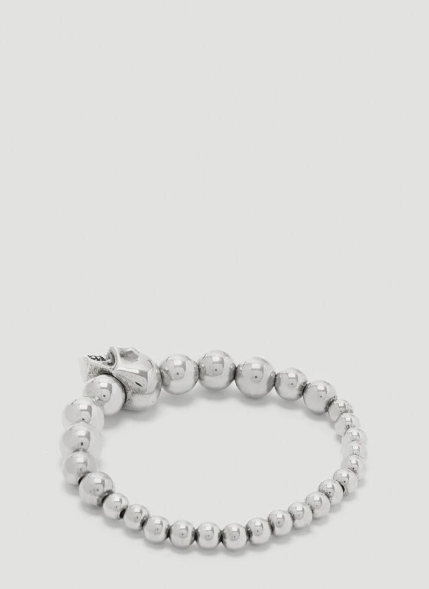 商品Alexander McQueen|Skull Ball Bracelet in Silver,价格¥1673,第3张图片详细描述