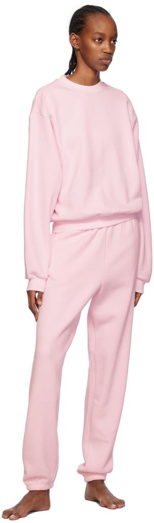 SKIMS Pink Cotton Fleece Classic Jogger Lounge Pants