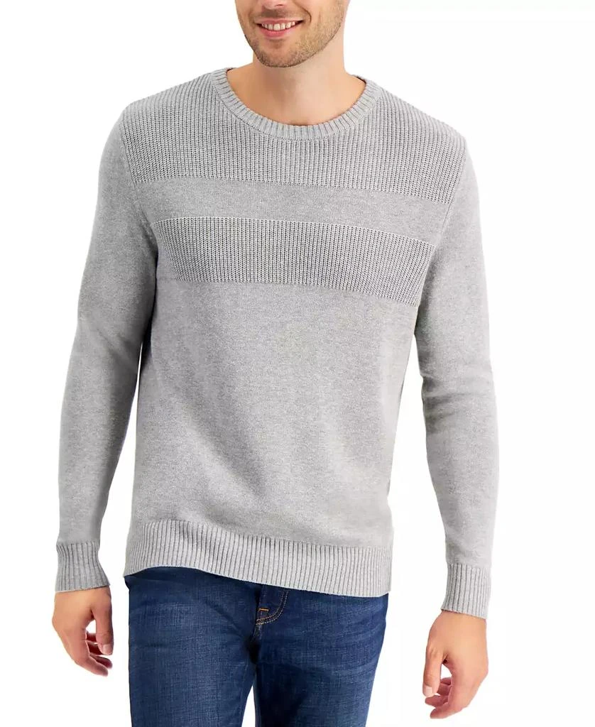 商品Club Room|Men's Textured Cotton Sweater, Created for Macy's,价格¥447,第1张图片