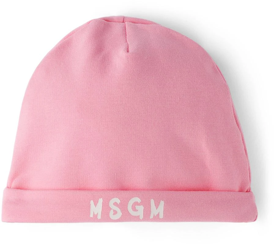 商品MSGM|Baby Pink Brush Logo Jumpsuit Set,价格¥480,第4张图片详细描述