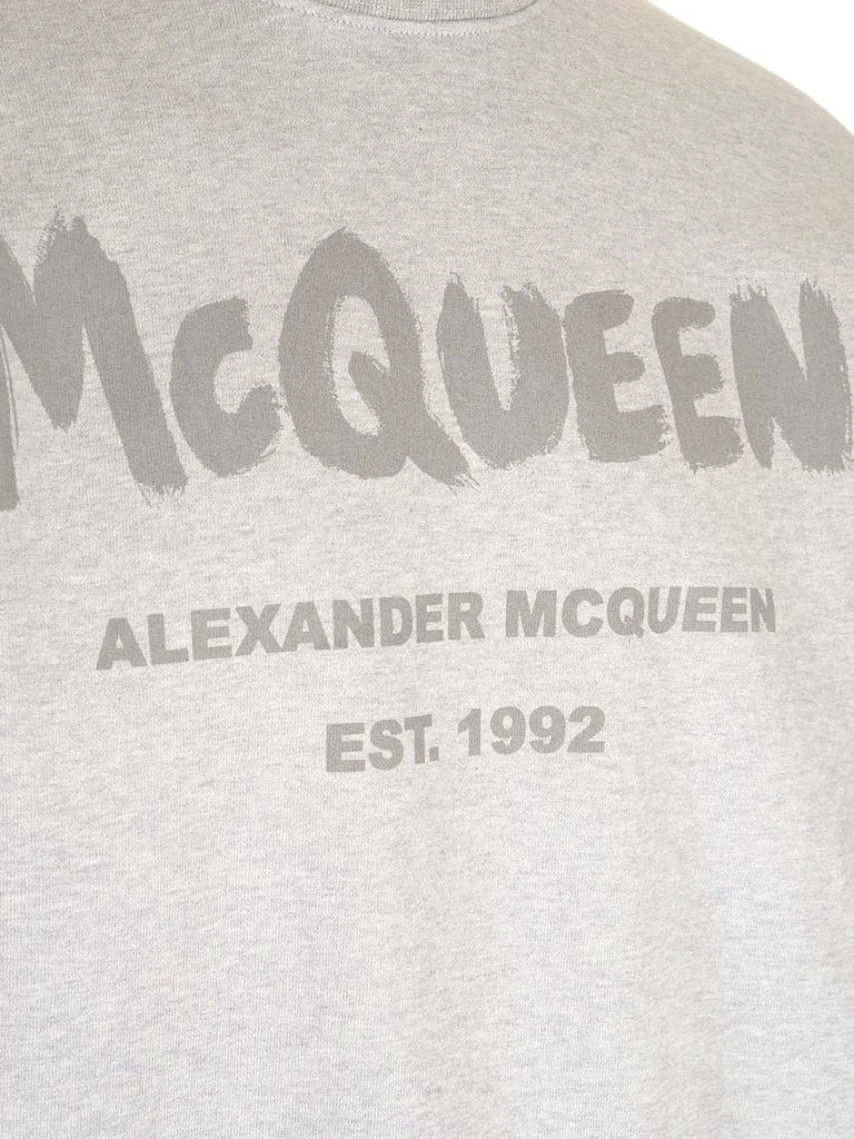 商品Alexander McQueen|Alexander McQueen Logo Printed Crewneck Sweatshirt,价格¥2395,第3张图片详细描述