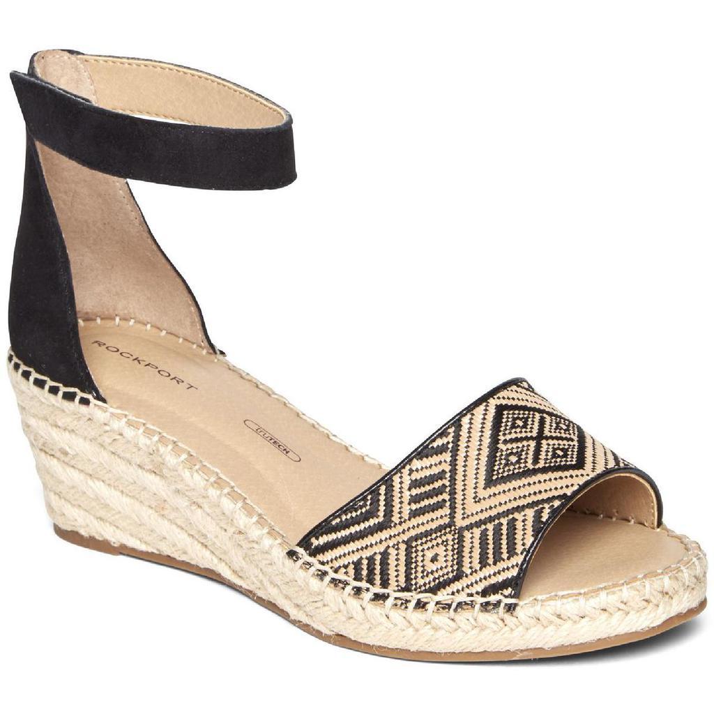商品Rockport|Rockport Womens Marah Slide On Ankle Strap Heels,价格¥140-¥177,第1张图片