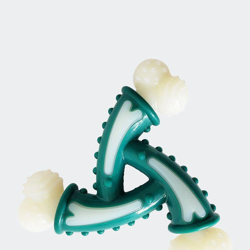 商品American Pet Supplies|TPR Nylon Dental Pinwheel Dog Bone Hard Chewers,价格¥114,第1张图片