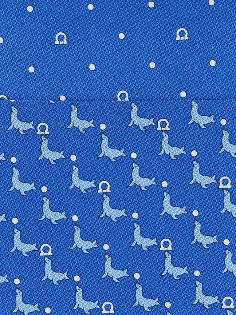 商品Salvatore Ferragamo|Alicia Silk Seal Tie,价格¥1623,第4张图片详细描述