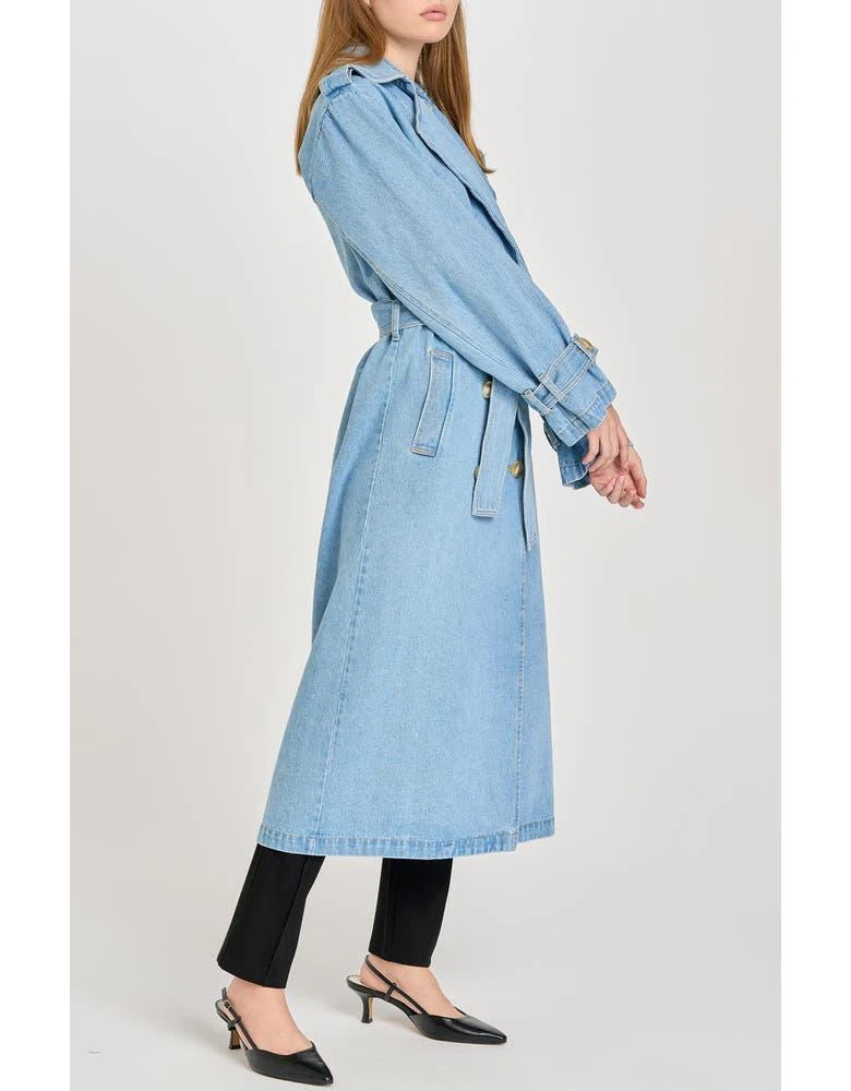 商品Wayf|Denim Trench Coat,价格¥580,第3张图片详细描述