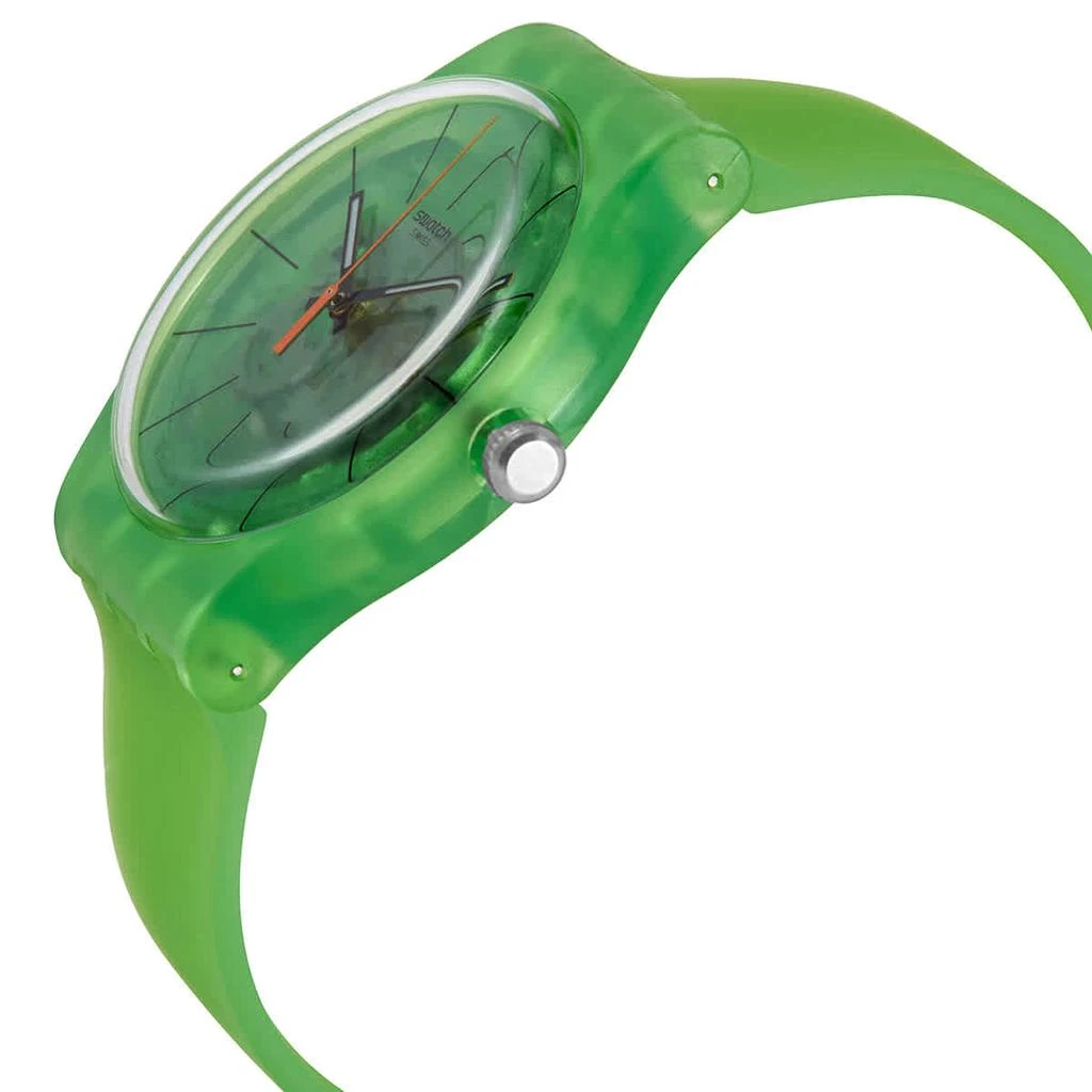 商品Swatch|Kiwi Vibes Quartz Green Transparent Dial Men's Watch SUOG118,价格¥465,第2张图片详细描述