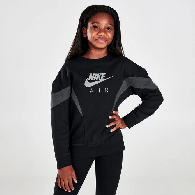 商品NIKE|Girls' Nike Air Boyfriend Crewneck Sweatshirt,价格¥371,第3张图片详细描述