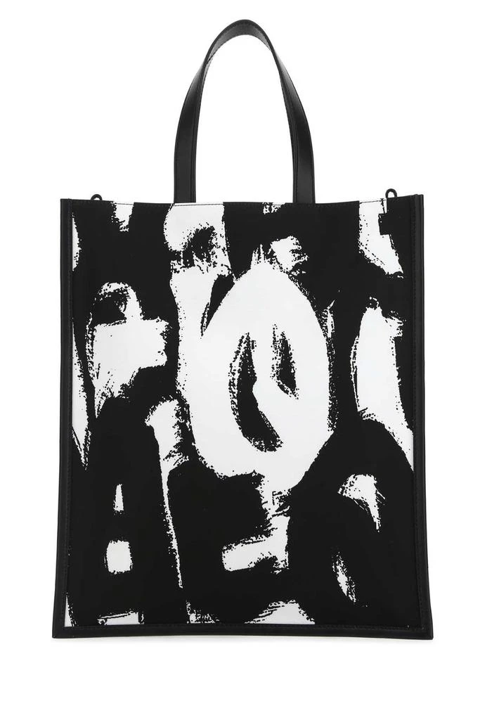 商品Alexander McQueen|Alexander McQueen Graffiti Logo Printed Tote Bag,价格¥4985,第1张图片