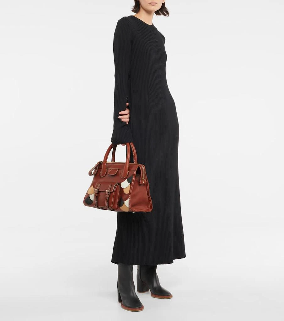 商品Chloé|Edith Scalloped Medium leather tote,价格¥16871,第5张图片详细描述