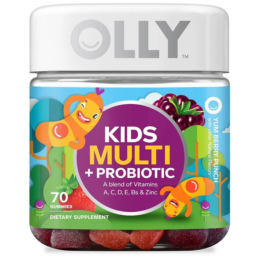 OLLY Kids Multi + Probiotic Gummies Yum Berry Punch 1
