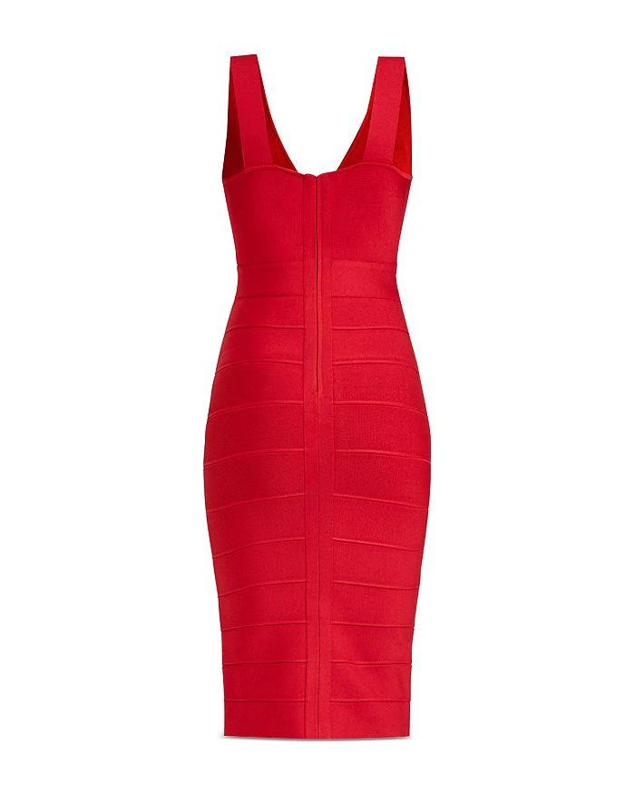 商品Herve Leger|Deep V Neck Icon Cocktail Dress,价格¥3081,第5张图片详细描述