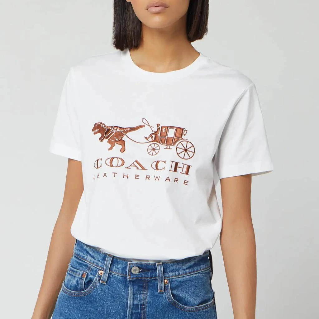 商品Coach|Coach 1941 Women's Rexy and Carriage T恤 - White,价格¥706,第1张图片
