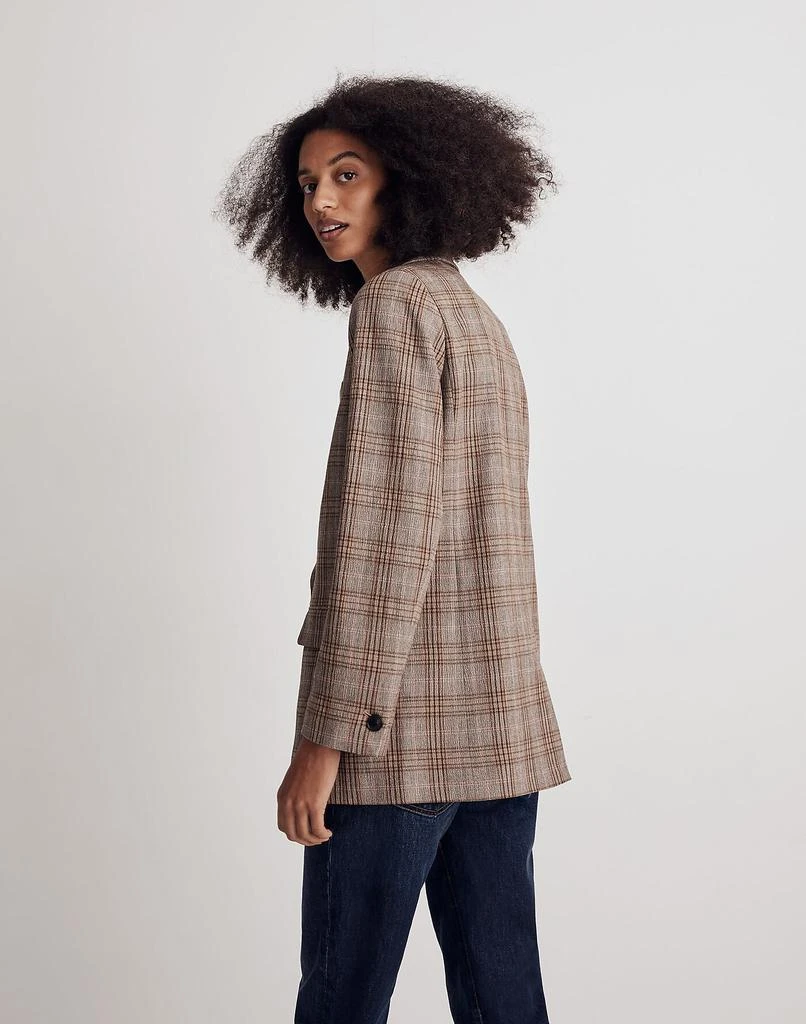 商品Madewell|Caldwell Double-Breasted Blazer in Wardlow Plaid,价格¥716,第3张图片详细描述