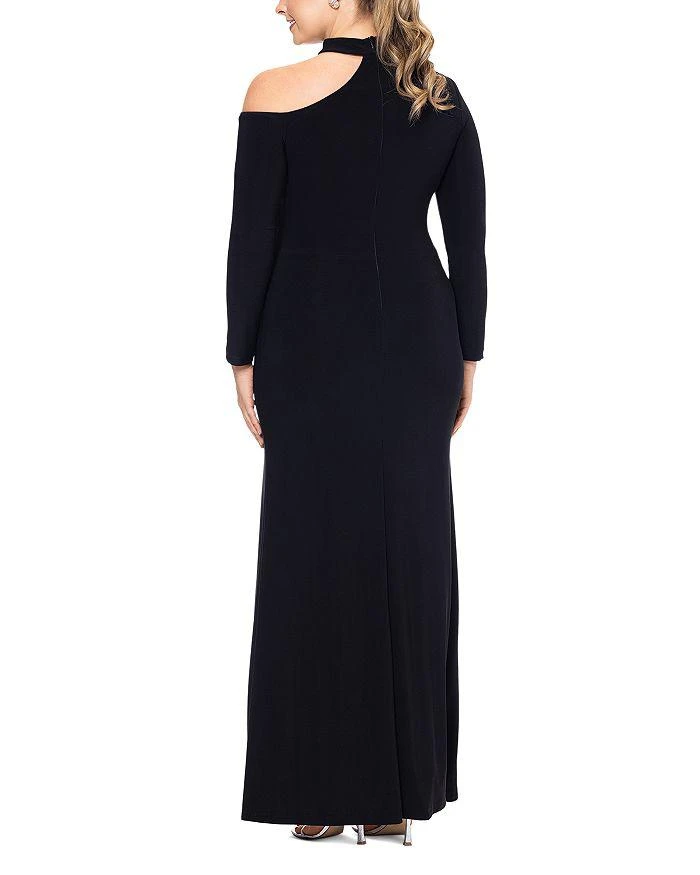 商品XSCAPE|Plus Cutout One Shoulder Gown,价格¥1876,第3张图片详细描述