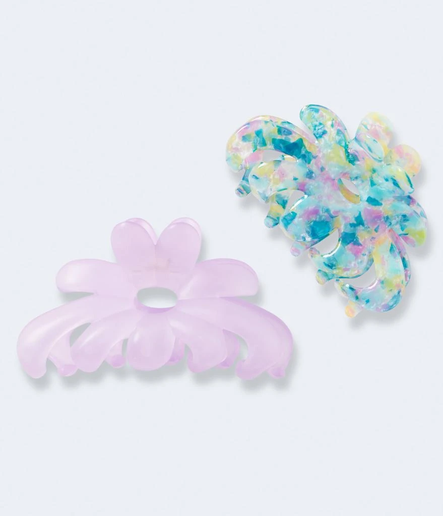 商品Aeropostale|Aeropostale Floral Claw Hair Clip 2-Pack,价格¥45,第1张图片