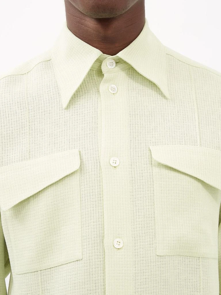 商品Namacheko|Han linen-basketweave shirt,价格¥2077,第3张图片详细描述