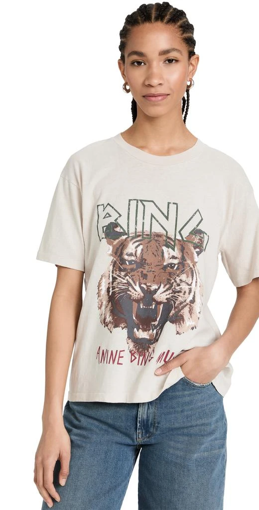 商品ANINE BING|ANINE BING 老虎图案 T 恤,价格¥729,第1张图片