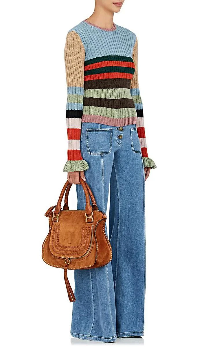 商品Chloé|Marcie Medium Satchel,价格¥17351,第2张图片详细描述