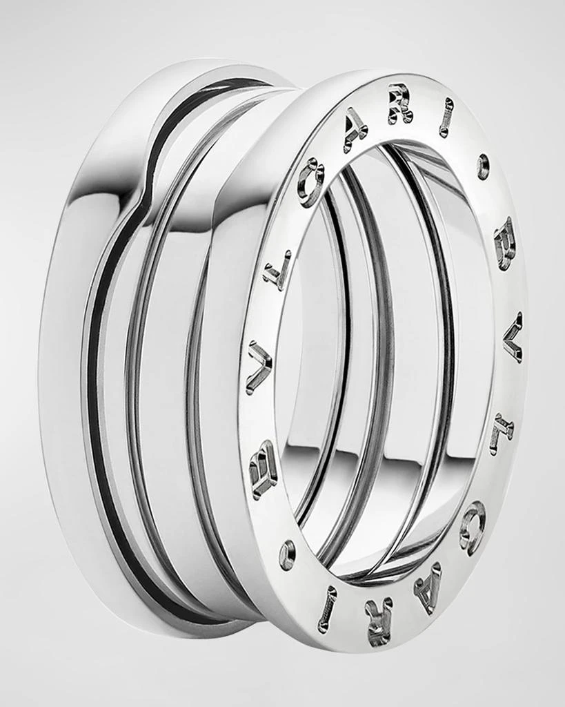 商品BVLGARI|B.Zero1 18k White Gold 3-Band Ring, EU 55 / US 7.25,价格¥23580,第1张图片