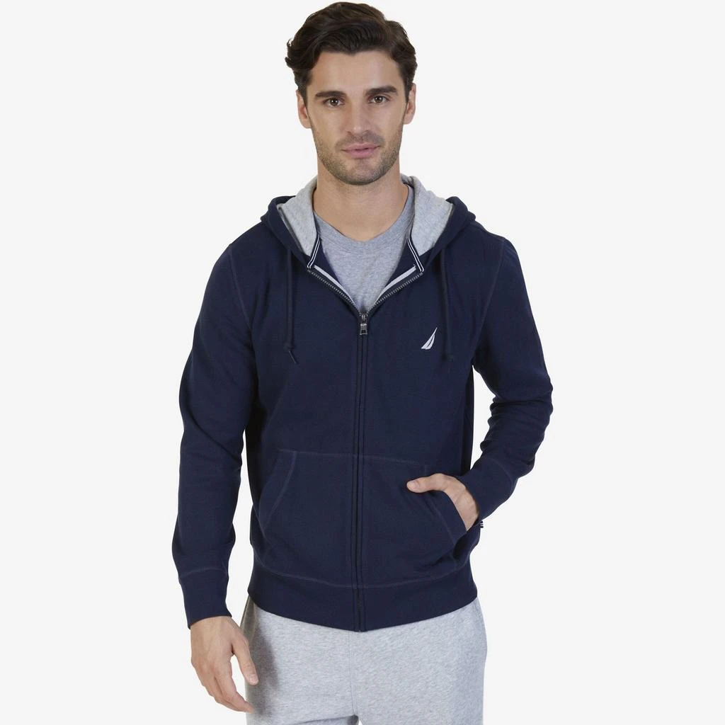 商品Nautica|Nautica Mens Big & Tall Full Zip Hoodie,价格¥294,第3张图片详细描述