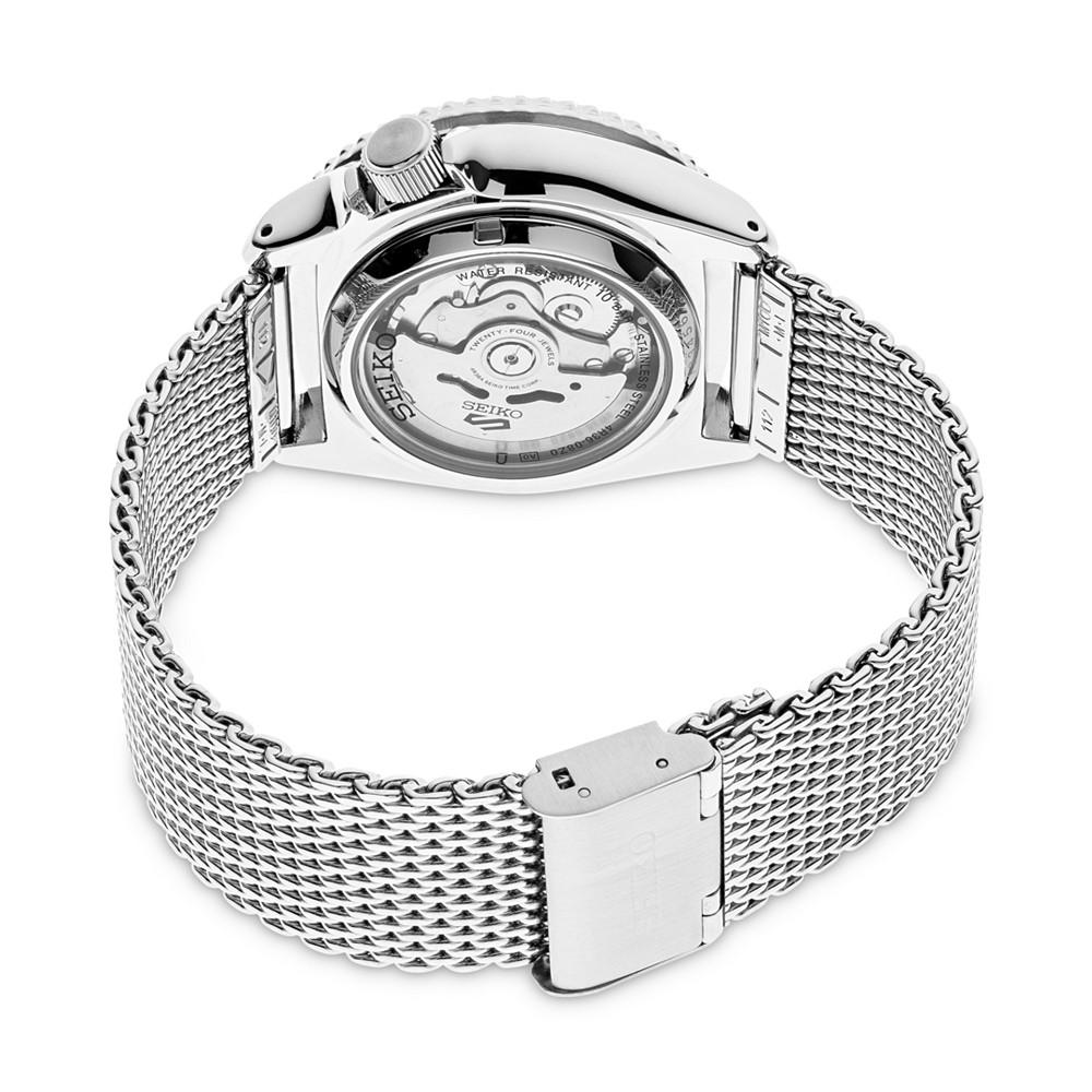 Men's Automatic 5 Sports Stainless Steel Mesh Bracelet Watch 43mm商品第3张图片规格展示