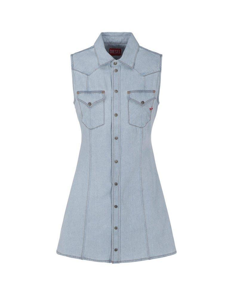 商品Diesel|Diesel De-Glo Sleeveless Denim Mini Dress,价格¥1338,第1张图片