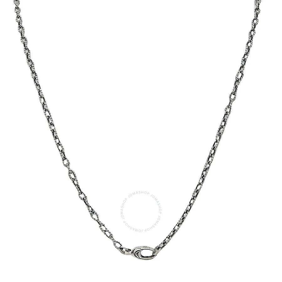 商品Gucci|Aged Sterling Silver G Cube Necklace,价格¥2975,第3张图片详细描述