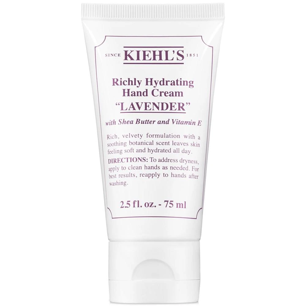 商品Kiehl's|Richly Hydrating Hand Cream - Lavender, 2.5-oz.,价格¥134,第1张图片