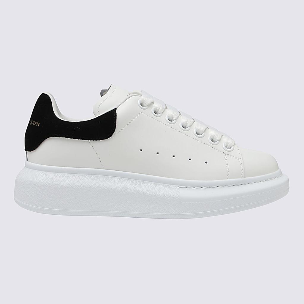 ALEXANDER MCQUEEN WHITE LEATHER OVERSIZED SNEAKERS商品第1张图片规格展示