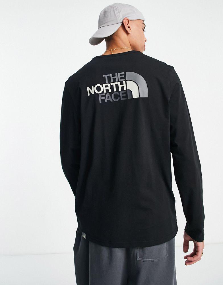 商品The North Face|The North Face Easy long sleeve t-shirt in black,价格¥326,第1张图片