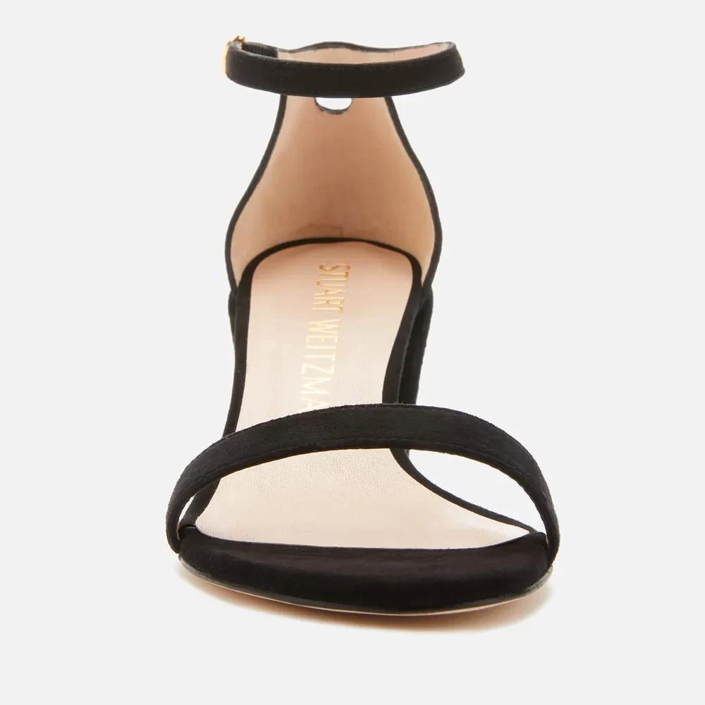 商品Stuart Weitzman|Stuart Weitzman Women's Simple Suede Block Heeled Sandals,价格¥1127,第2张图片详细描述