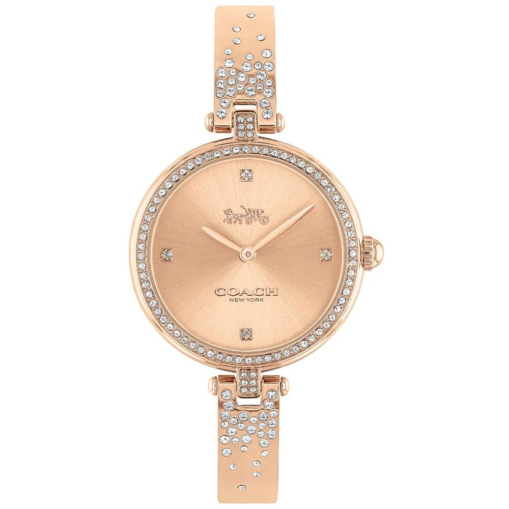 商品Coach|Women's Park Rose Gold-Tone Bracelet Watch 30mm,价格¥1549,第1张图片