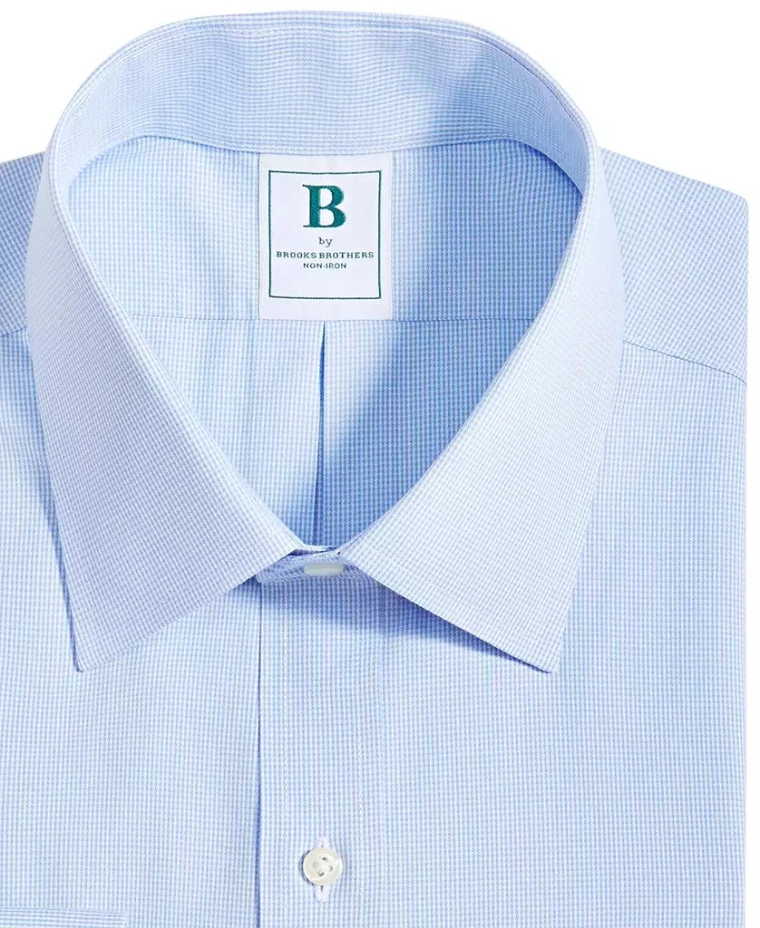 商品Brooks Brothers|Men's Regular Fit Non-Iron Micro-Houndstooth Dress Shirt,价格¥449,第5张图片详细描述