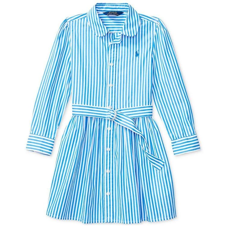 商品Ralph Lauren|Ralph Lauren Bengal-Stripe Cotton Shirtdress, Big Girls,价格¥178,第2张图片详细描述