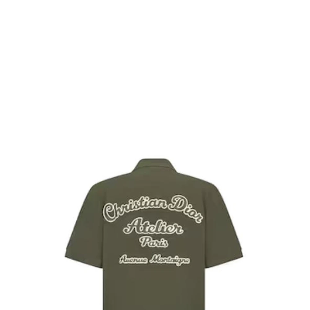 商品[国内直发] Dior|迪奥 CHRISTIAN  ATELIER 字母刺绣短袖直筒Polo衫 男款 绿色,价格¥3952,第7张图片详细描述