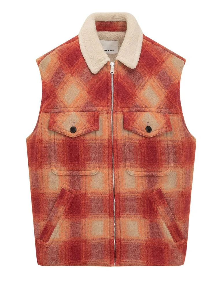 商品Isabel Marant|Isabel Marant Kiraneo Zip-Up Sleeveless Gilet,价格¥2192,第1张图片