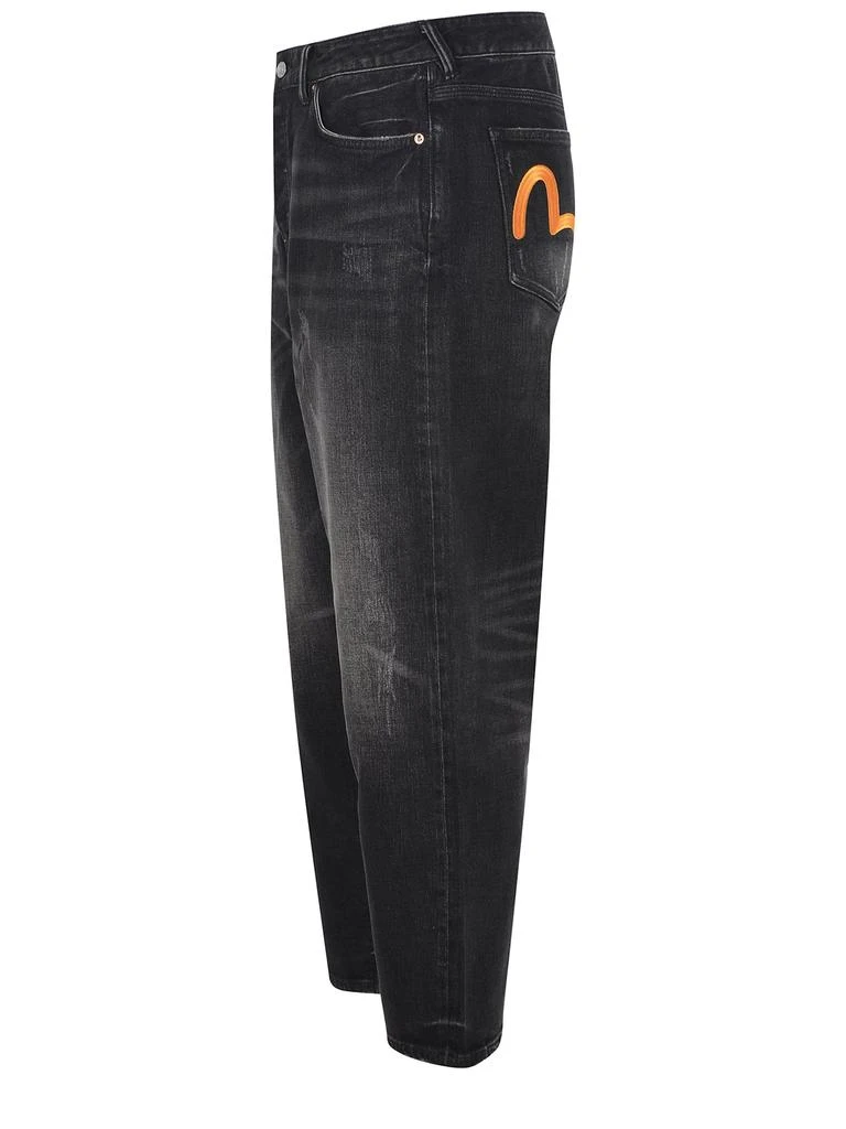 商品Evisu|Jeans  Black In Dark Denim Cotton Blend.,价格¥2901,第2张图片详细描述