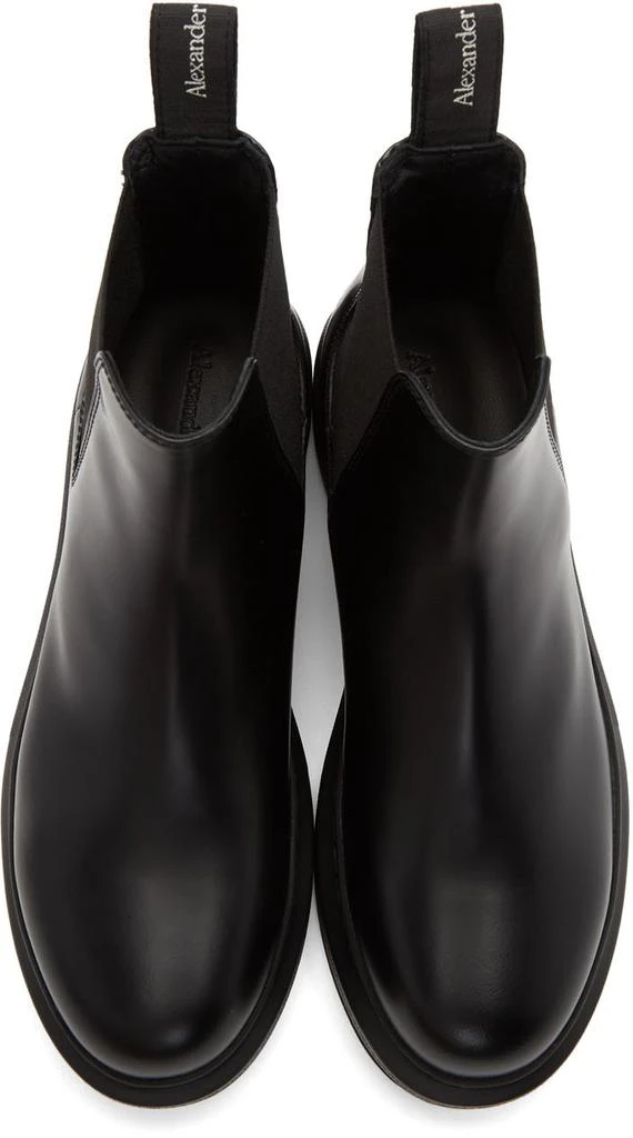 商品Alexander McQueen|Black Hybrid Chelsea Boots,价格¥4672,第5张图片详细描述