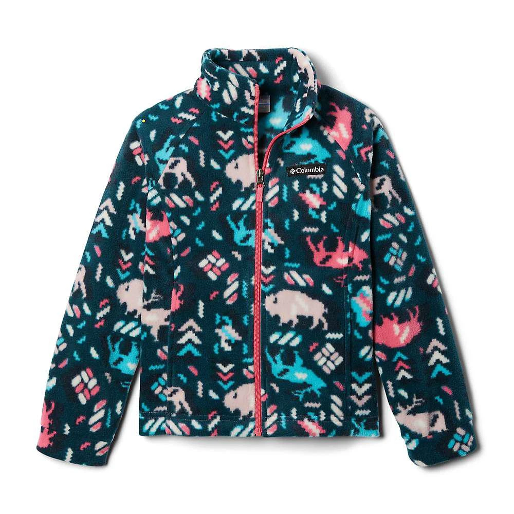 商品Columbia|Youth Girls' Benton Springs II Printed Fleece Jacket,价格¥112,第5张图片详细描述