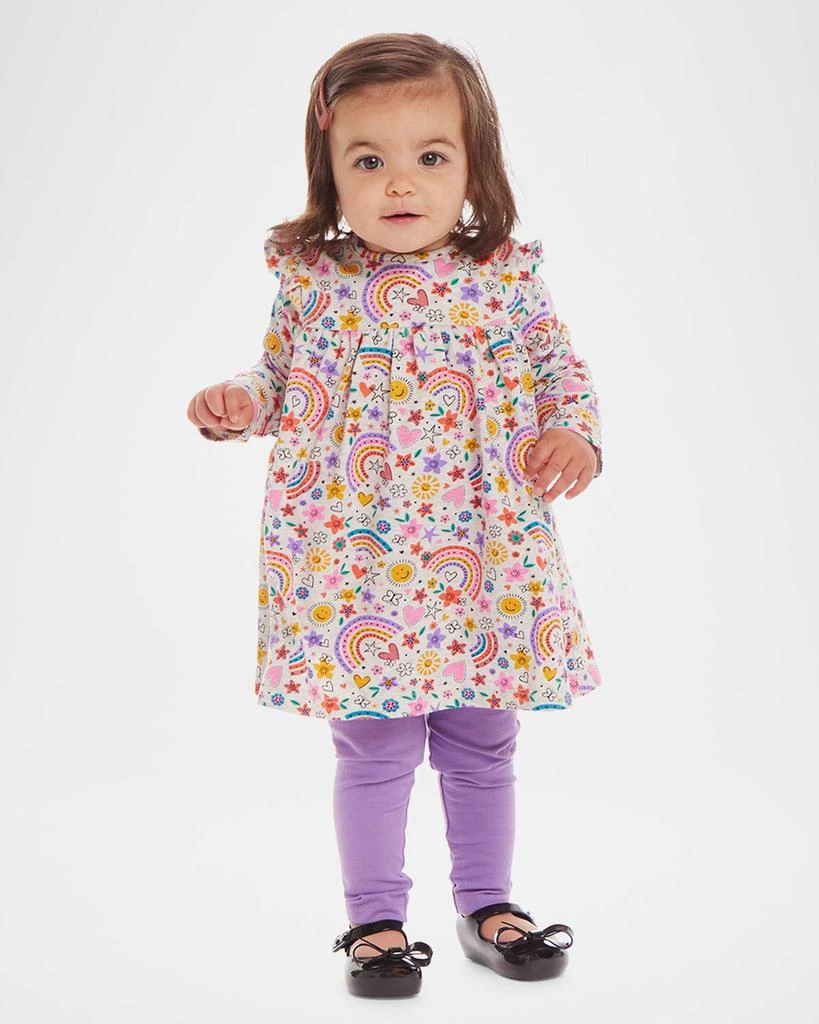 商品Andy & Evan|Rainbow-Print Babydoll Top W/ Legging Set, Size Nebworn-24M,价格¥453,第2张图片详细描述