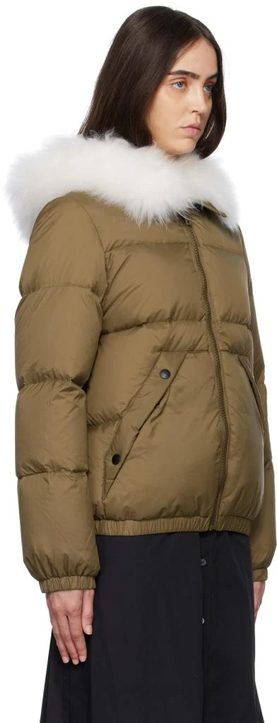 商品Yves Salomon|Khaki Short Down Jacket,价格¥2167,第2张图片详细描述