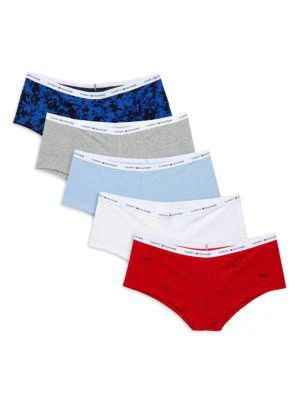商品Tommy Hilfiger|5-Pack Logo Band Bikini Panties,价格¥159,第1张图片
