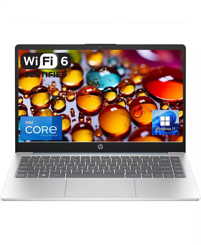 商品HP|Essential 14" Traditional Laptop Intel Core i3 8GB RAM Intel UHD Graphics 256GB SSD Storage Windows 11 Home 60Hz - Blue,价格¥2829,第1张图片