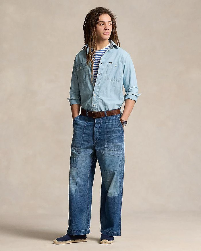 商品Ralph Lauren|Relaxed Fit Distressed Jeans in Blue,价格¥792,第2张图片详细描述