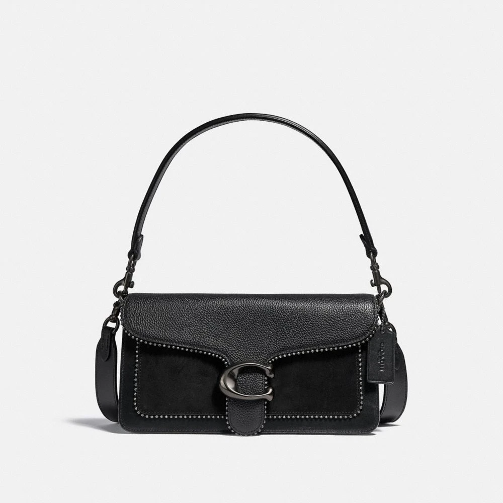 商品[国内直发] Coach|【专柜正品&包邮】Tabby26 珠链皮革单肩斜挎腋下包 5601V5BLK,价格¥1592,第1张图片