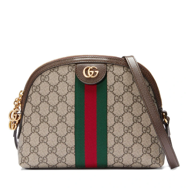 商品Gucci|GUCCI/古驰 新款Ophidia新款女士米色帆布双G单肩贝壳包 499621 K05NG 8745,价格¥10589,第1张图片