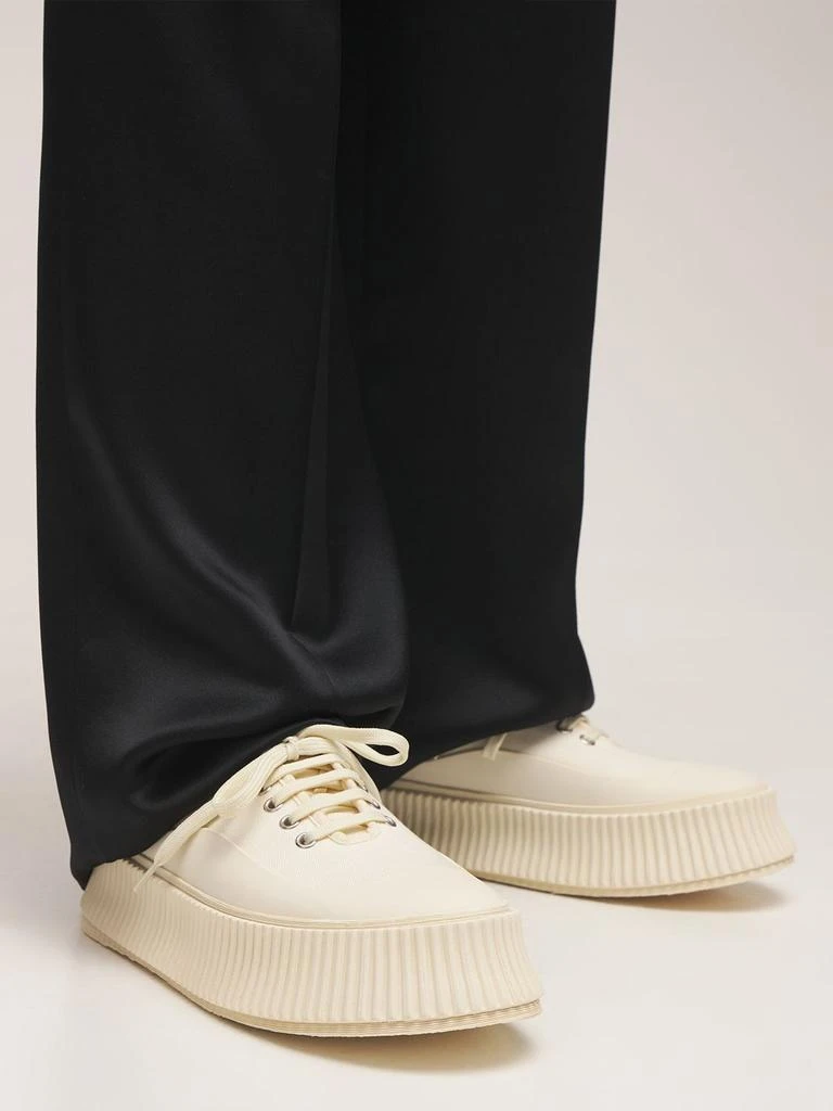 商品Jil Sander|40mm Vulcanized Cotton Canvas Sneakers,价格¥5104,第1张图片详细描述